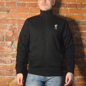 Official Liverpool FC Soccer Track Jacket (Black)